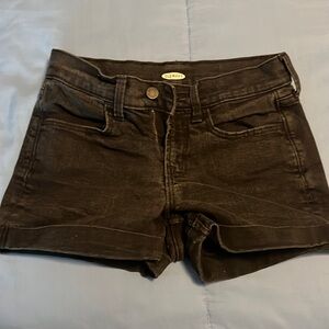 Old Navy size 0 black denim shorts